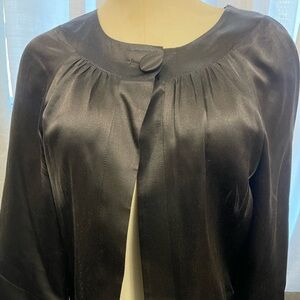 Elegant Black Silk Women's Jacket Graham & Spencer Large